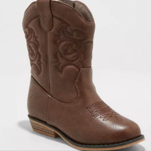 Toddler Memphis Zipper Western Boots - Cat & Jack™ size 3 - Picture 7 of 8